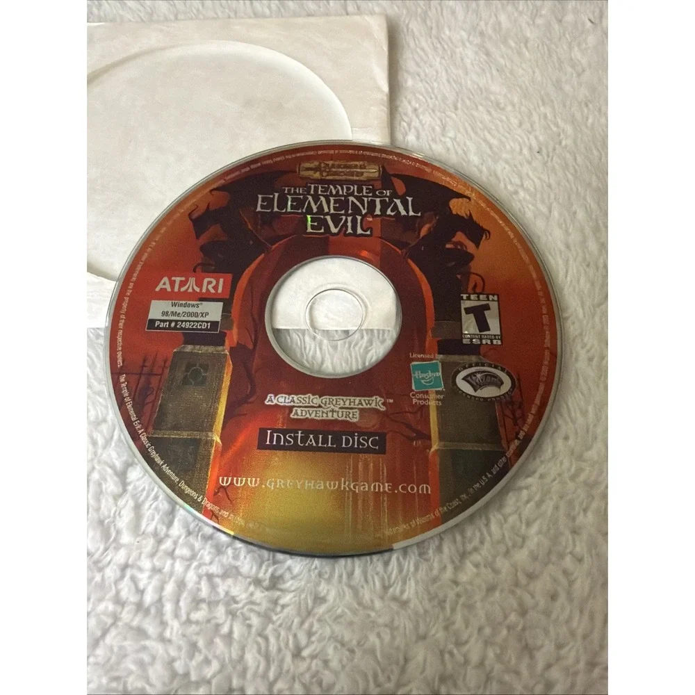 Dungeons & Dragons The Temple of Elemental Evil PC CD ROM 2003 Atari 2-Disc